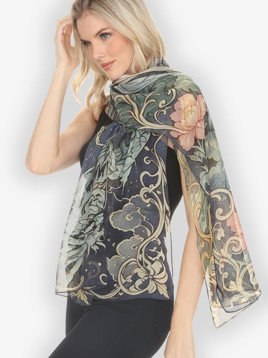 Princess Oriental Charm Silk Scarf