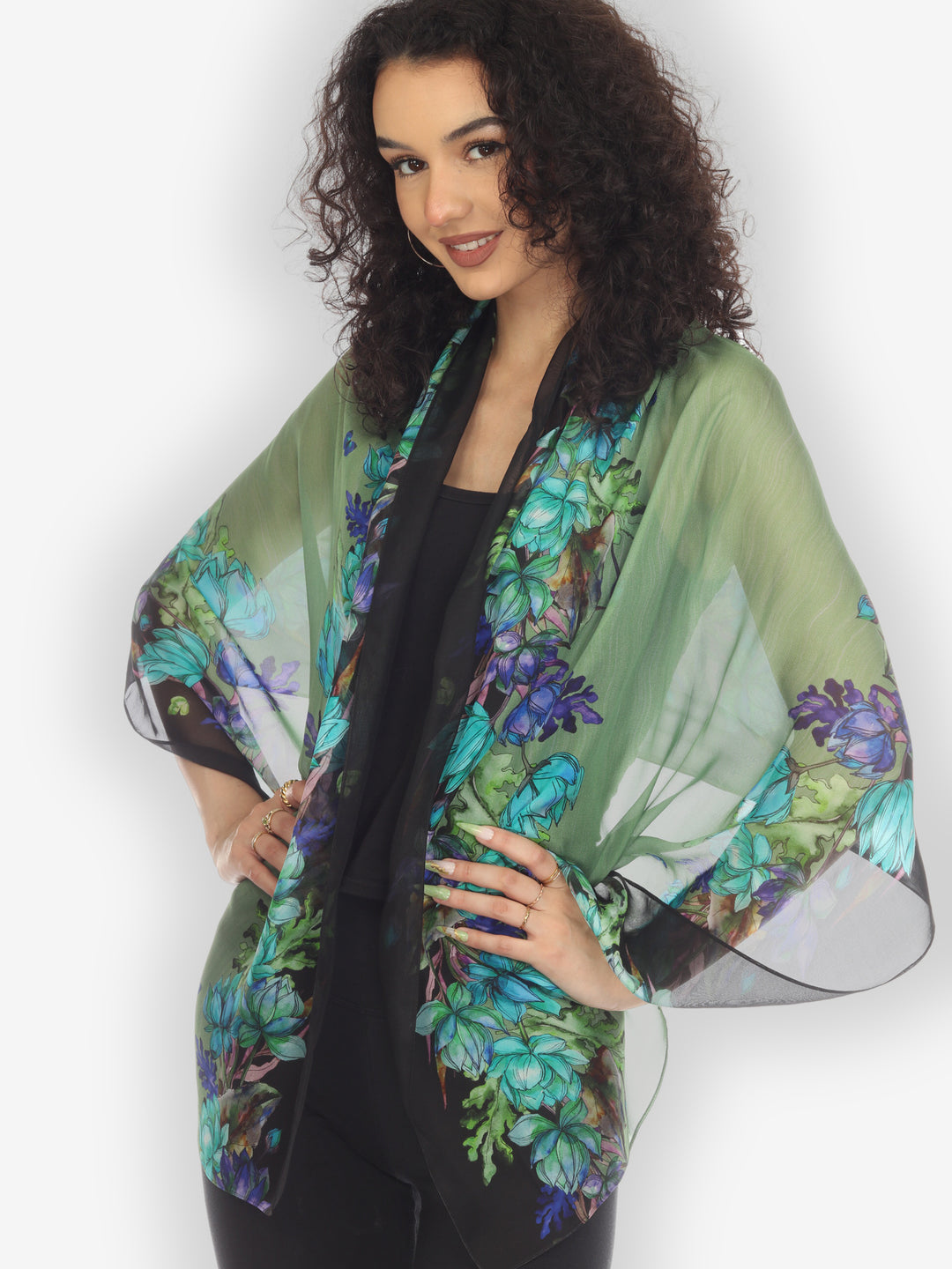  Lotus Sunny Breeze Silk Scarf