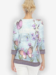Butterfly Flower Texture Exclusive Tee