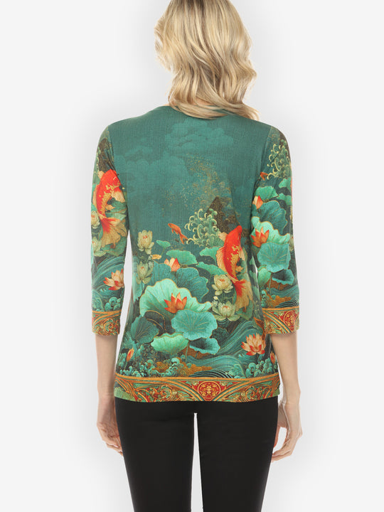 Koi Fish Sea Wave Exclusive Tee