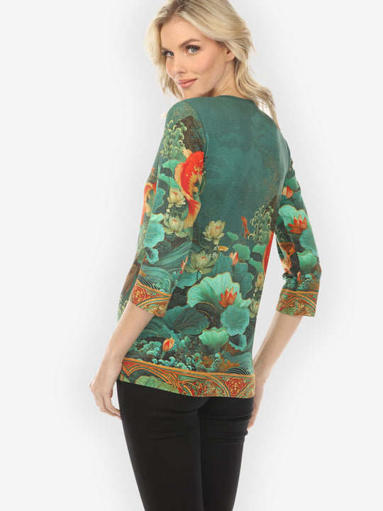 Koi Fish Sea Wave Exclusive Tee