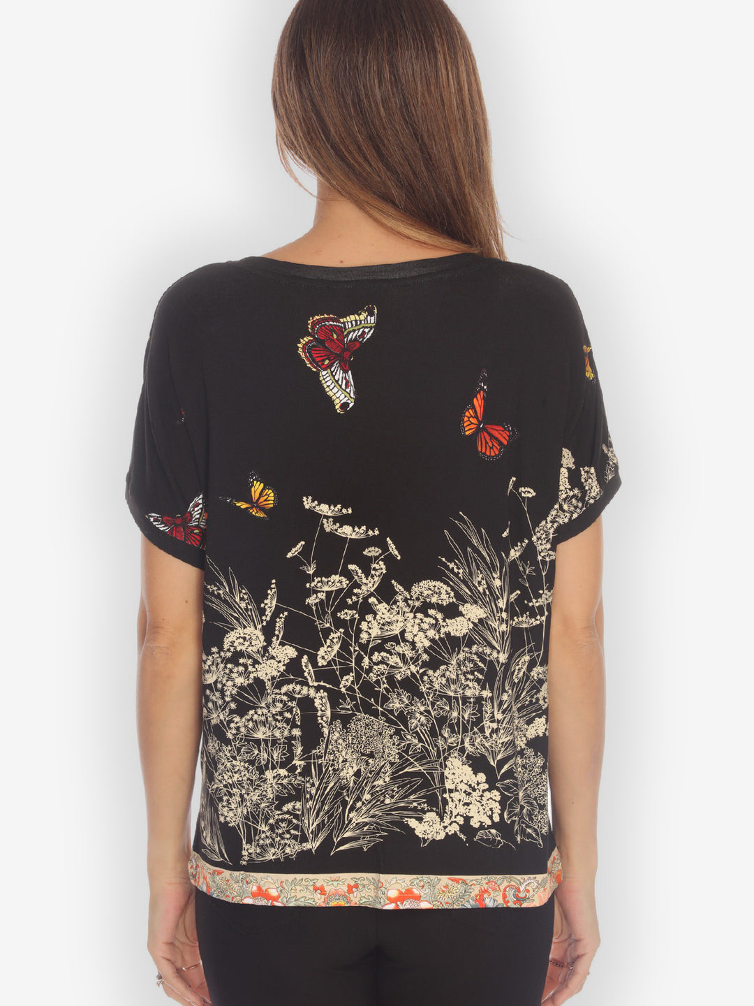 Crane Mountain Sky Cap Sleeves Tee