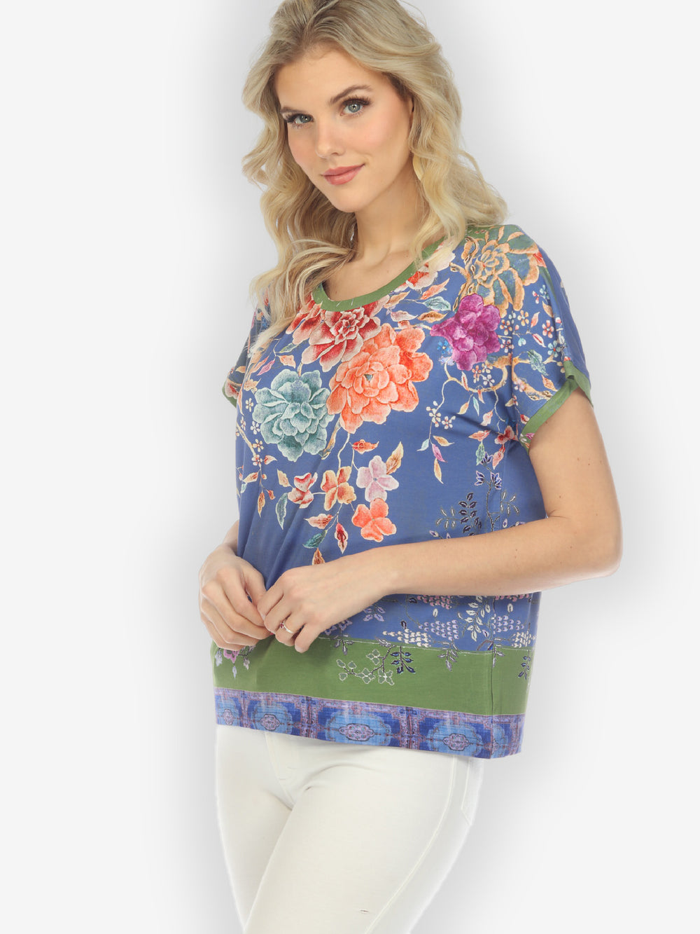 Crane Mountain Sky Cap Sleeves Tee