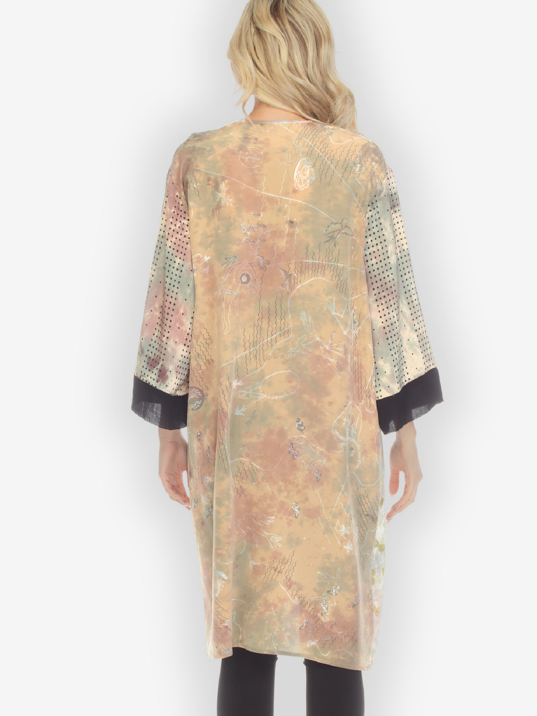 Hand Dyed Silk Duster