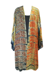 Unique Print Open Front Duster