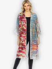 Patch Front Silk Duster