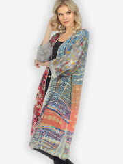 Patch Front Silk Duster