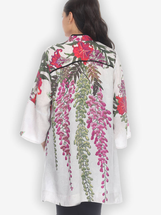 Pink Vine Magical Kimono Style Top
