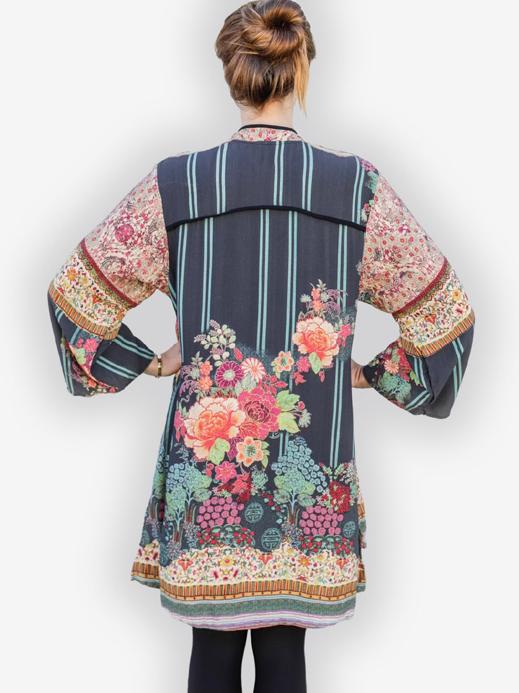 Stripe Vintage Border Kimono