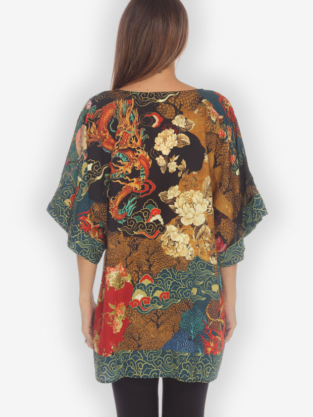 Dragons Waves Love Crossover Tunic