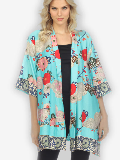 Fabulous Kindly Floral Rayon Kimono
