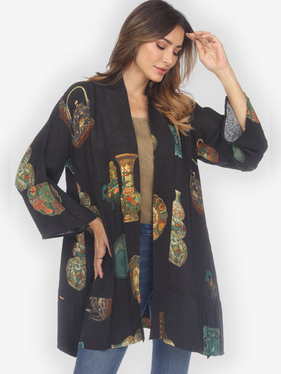Jade Vase Collection Kimono