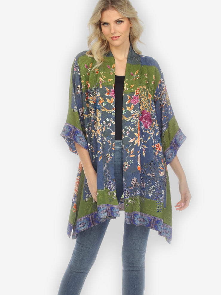 Queenly Radiant Charm Silk Kimono