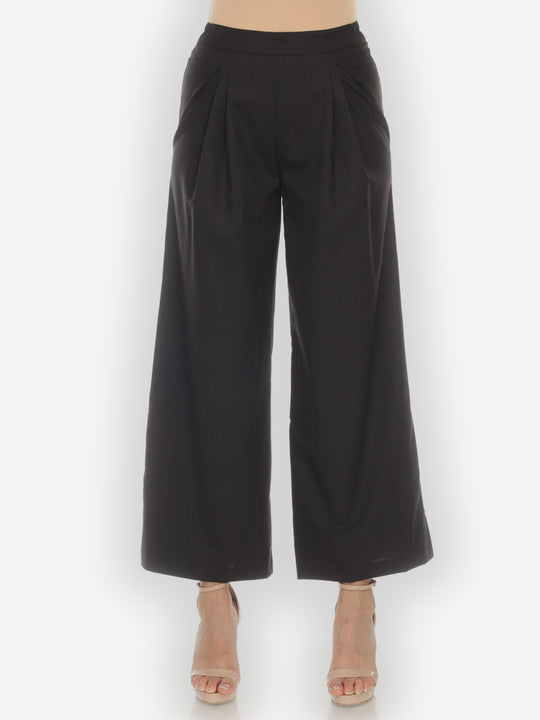 Wide Leg Wool Pant