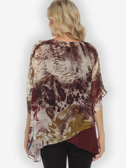 Double Layer Silk Pullover Top