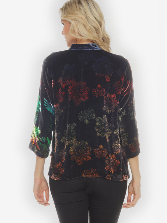 Assorted Mixed Velvet Hand Dyed Blouse
