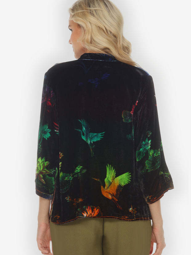 Assorted Mixed Velvet Hand Dyed Blouse