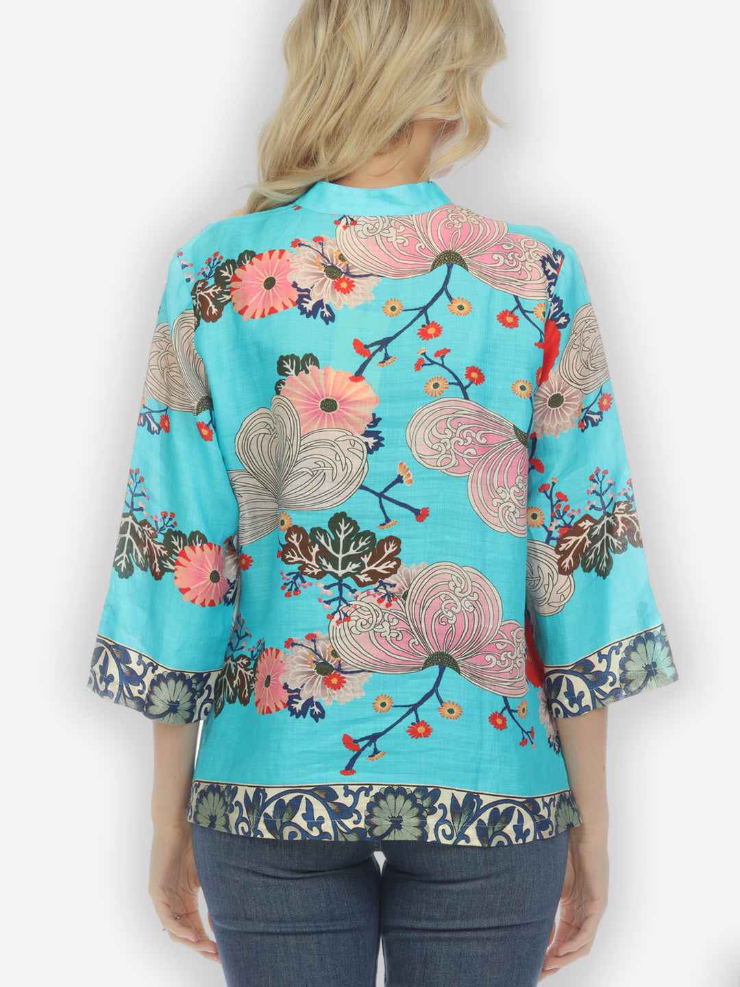 Fabulous Kindly Floral Linen Blouse
