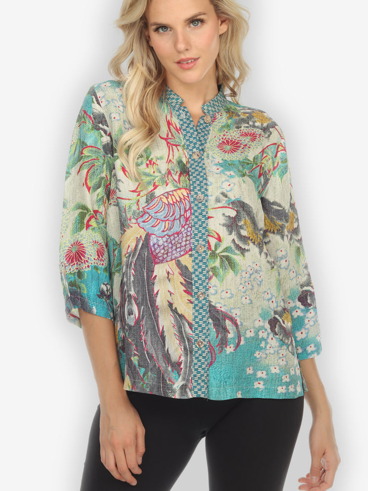 Peacock in the Forest  Blouse