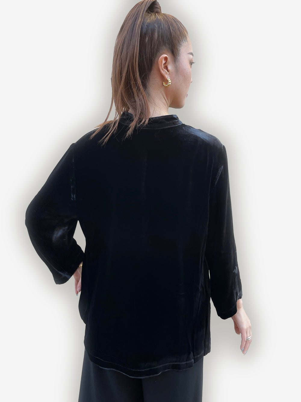 Citron Classic Velvet Blouse/Jacket