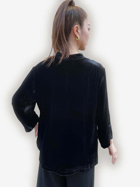 Citron Classic Velvet Blouse/Jacket