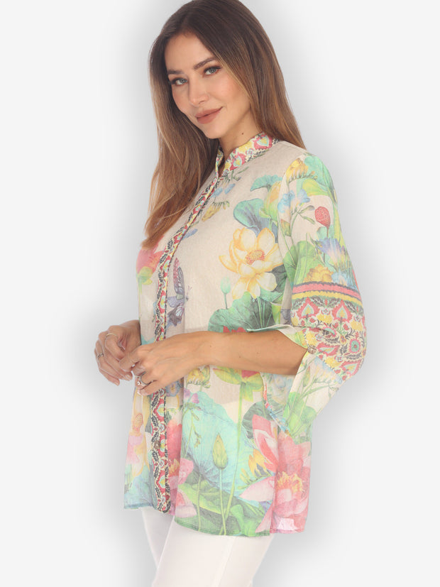 Botanical Butterfly Blouse