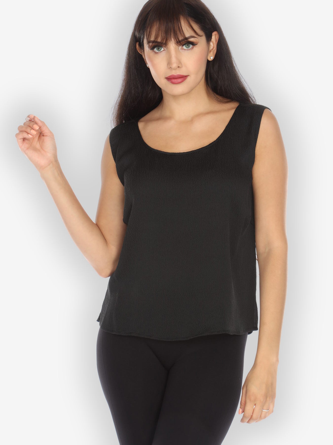 Silk Black Tank Top – CITRON CLOTHING