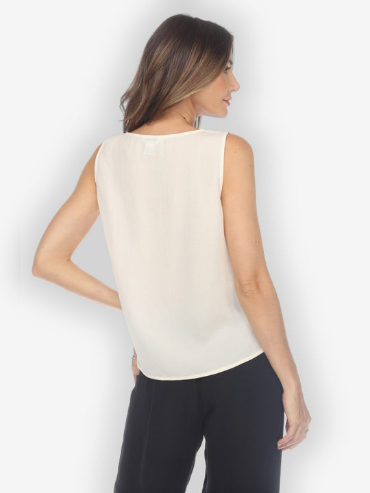 Silk Ivory Tank Top