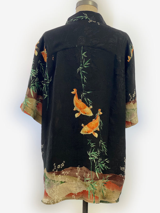 Koi Design Men’s Silk Blend Shirt