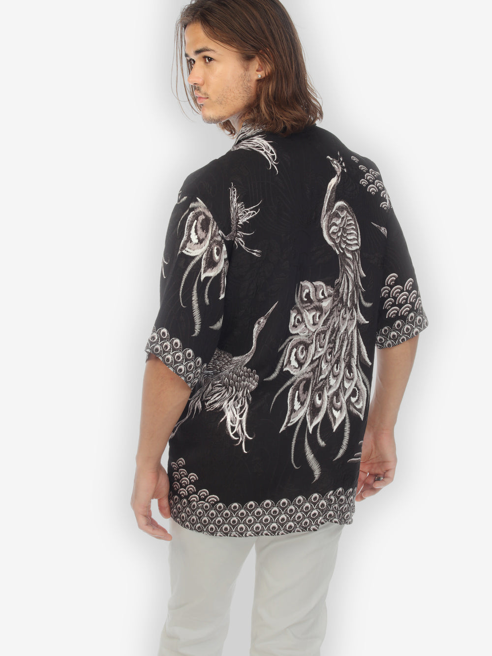 Flow Crane Men’s Silk Shirt