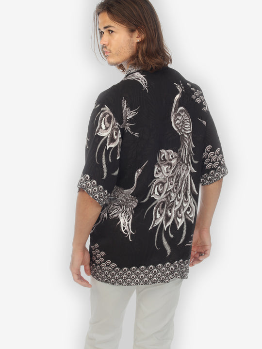 Flow Crane Men’s Silk Shirt