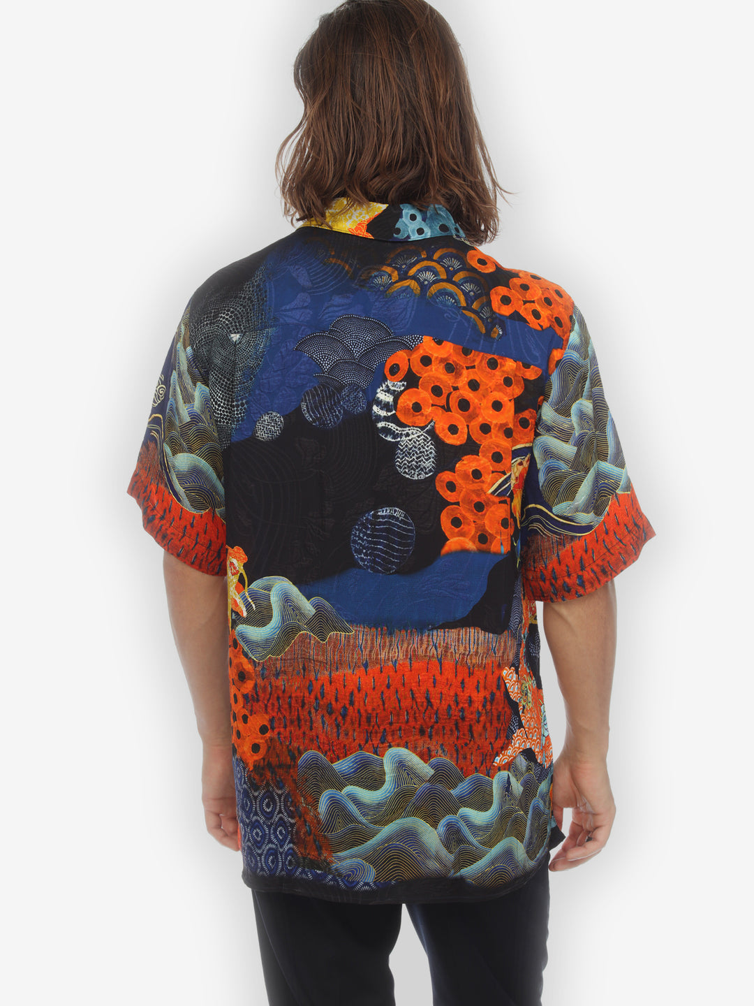 Royal Koi Pond Men’s Silk Shirt