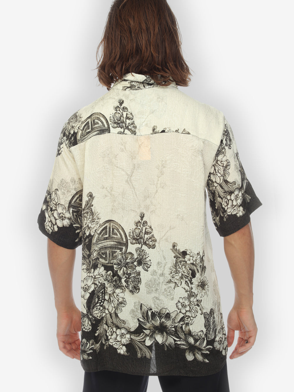 Butterfly Art Men’s Silk Shirt