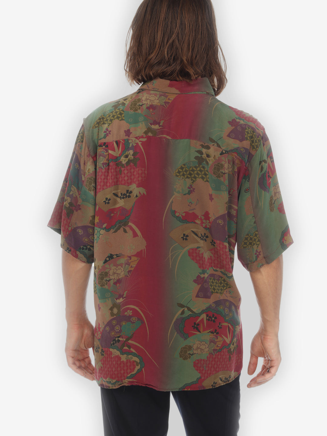 Vintage Japanese Hand Dyed Men’s Silk Shirt