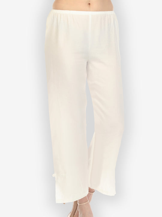 Silk Blend Pant with a Frog Detail