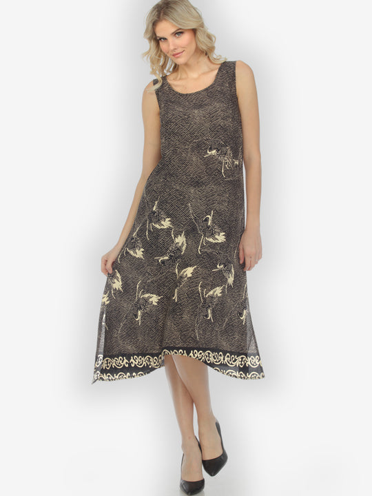 Black Crane Citron Tank Dress
