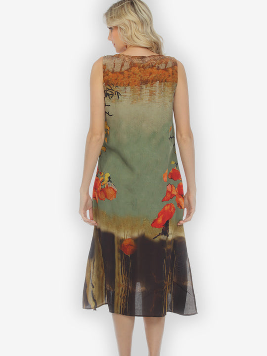 Sky Border Nature Tank Dress
