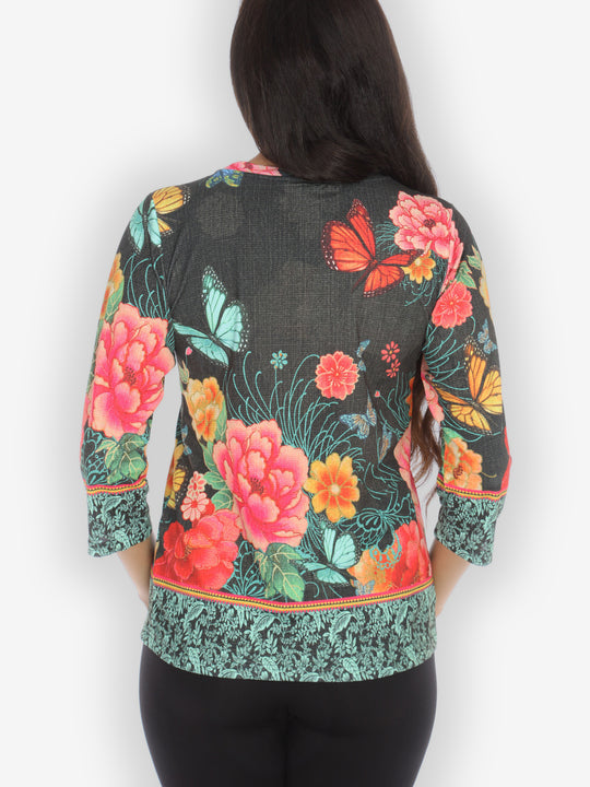 Butterflies in Flight Black Exclusive Tee