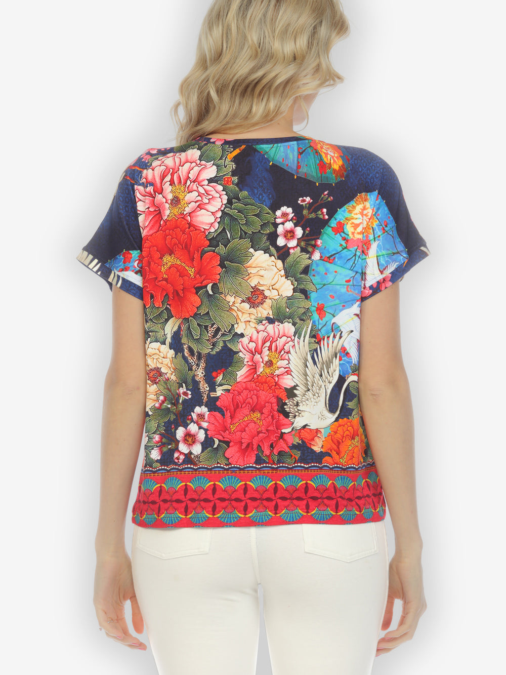 Crane Mountain Sky Cap Sleeves Tee