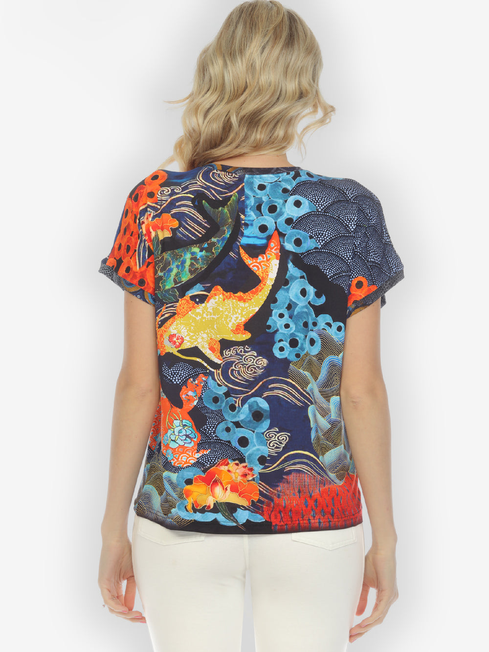Crane Mountain Sky Cap Sleeves Tee