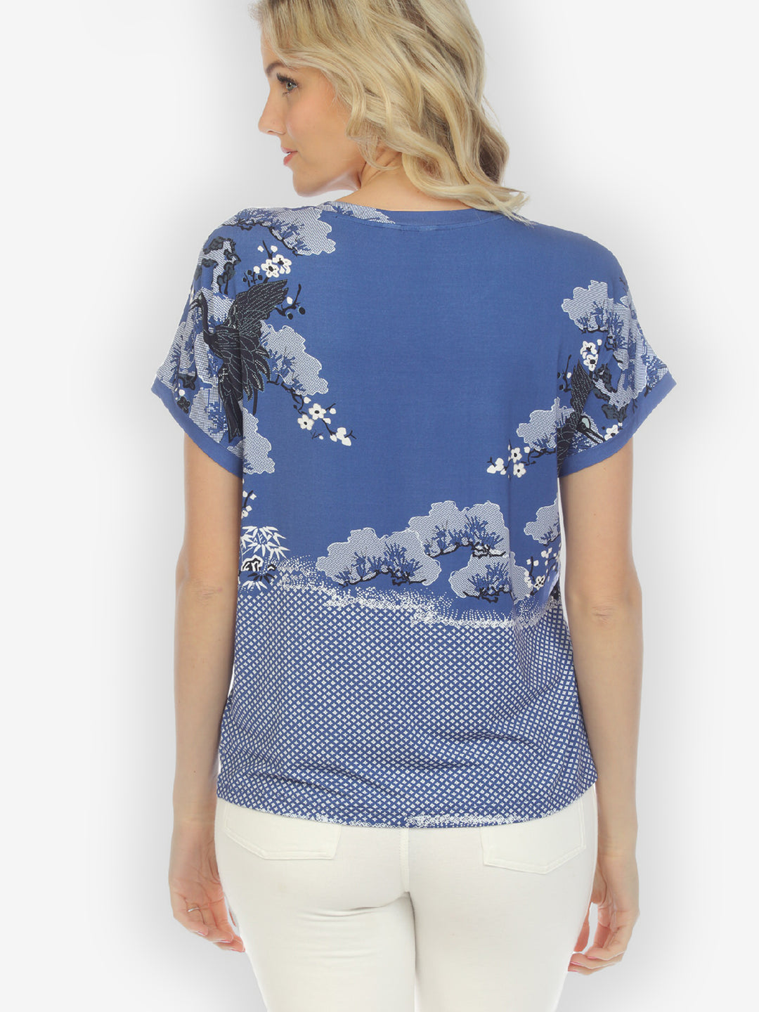 Crane Mountain Sky Cap Sleeves Tee