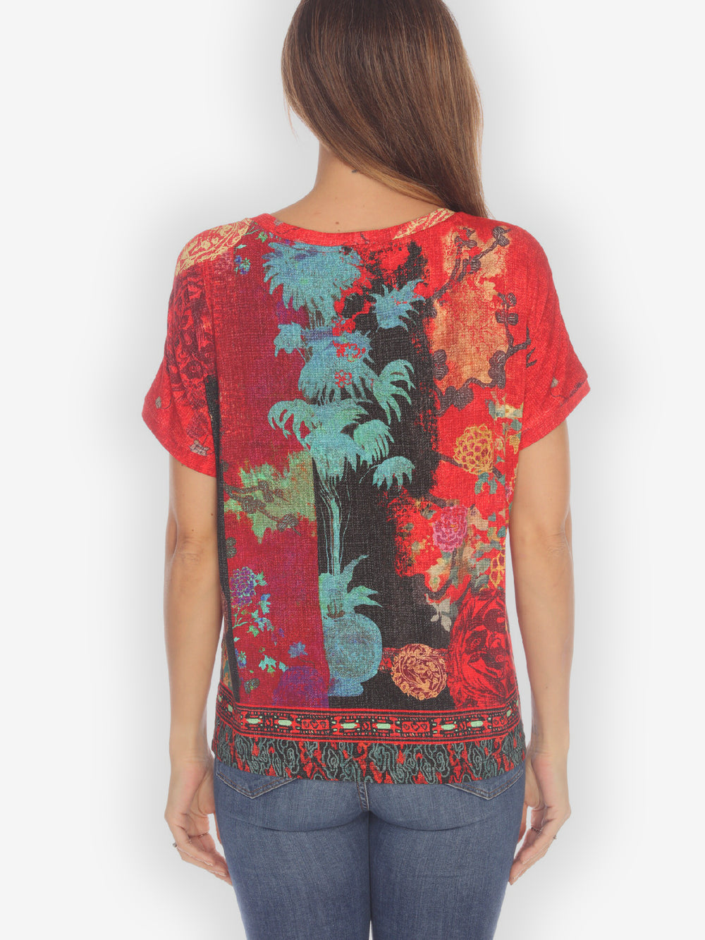 Crane Mountain Sky Cap Sleeves Tee