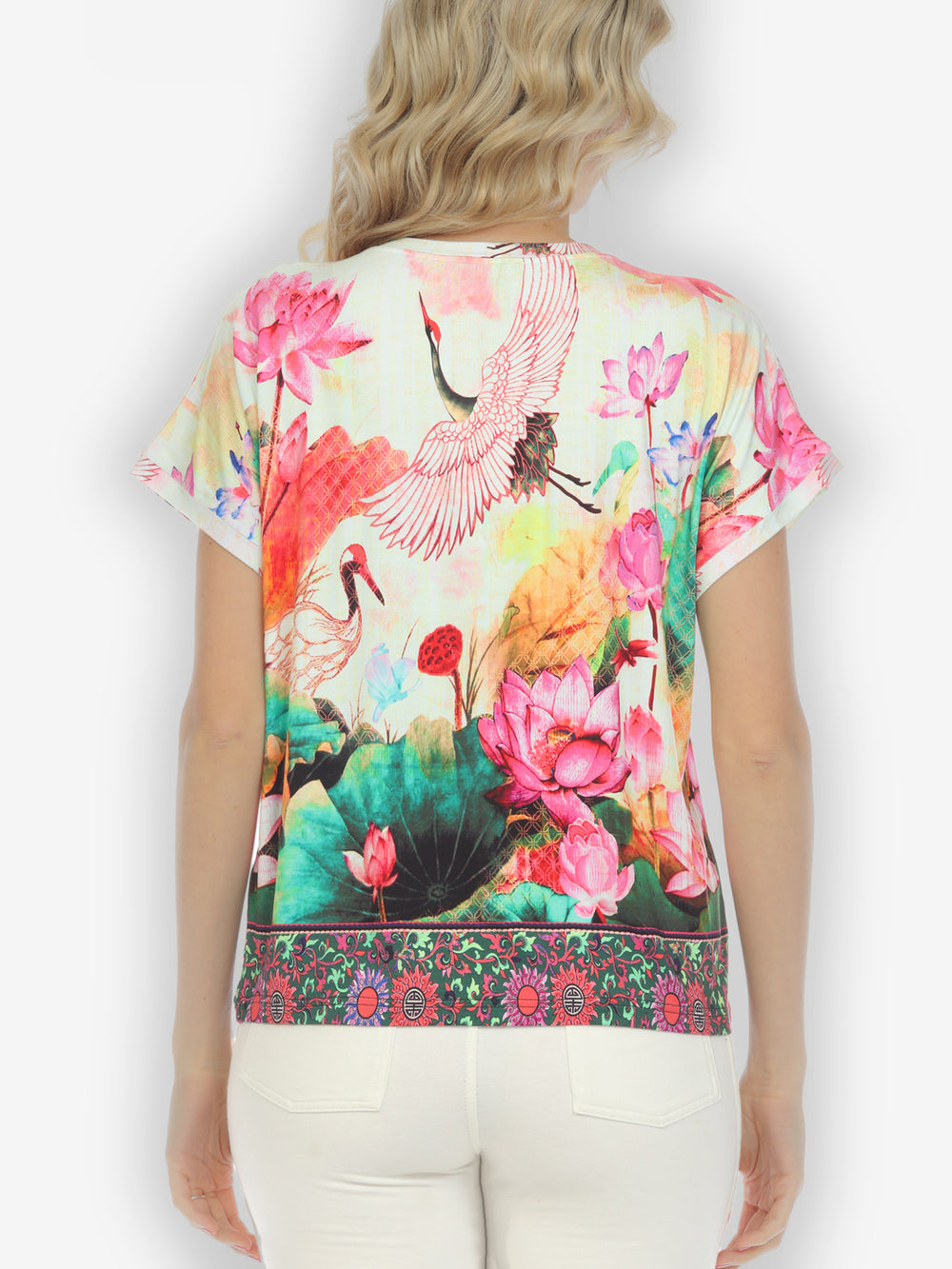 Crane Mountain Sky Cap Sleeves Tee